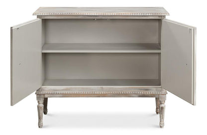 Armoire latérale à 2 portes en chêne gris et tulipier
