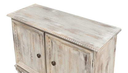 Armoire latérale à 2 portes en chêne gris et tulipier