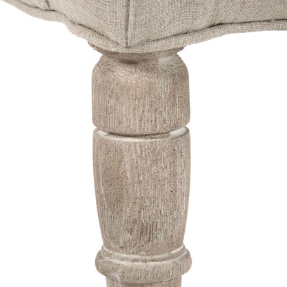 Fauteuil club rayé en sac de jute