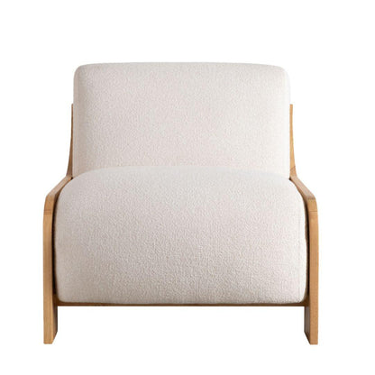 Chaise sans accoudoirs à cadre en bois Serenity