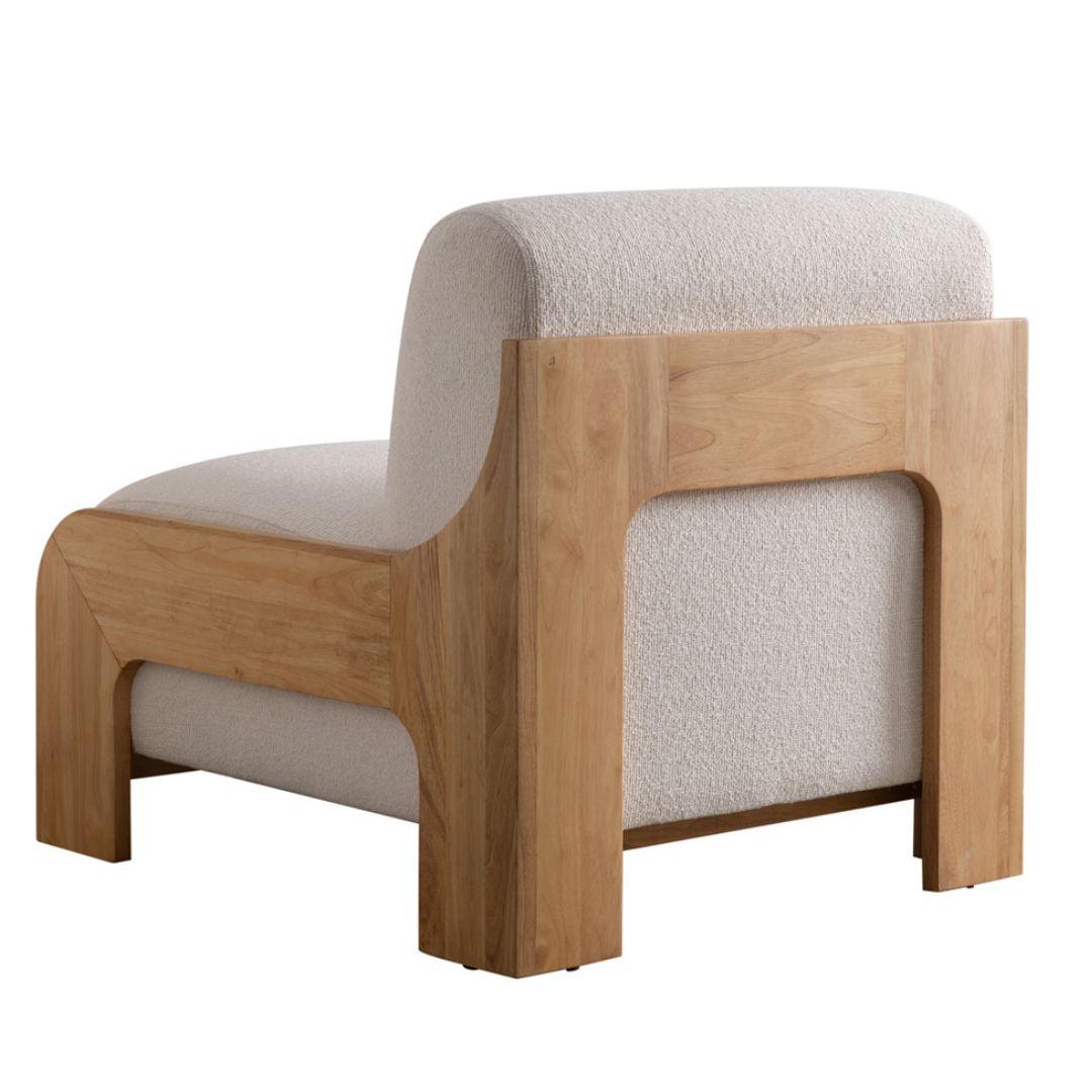 Chaise sans accoudoirs à cadre en bois Serenity
