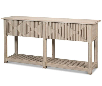 Table console à panneau surélevé Lola