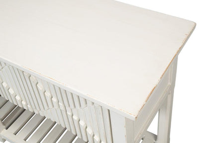 Table console à panneau surélevé Lola