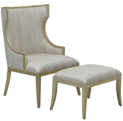 Fauteuil à oreilles lumineux argenté doré 