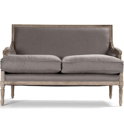 Canapé Louis français gris moderne