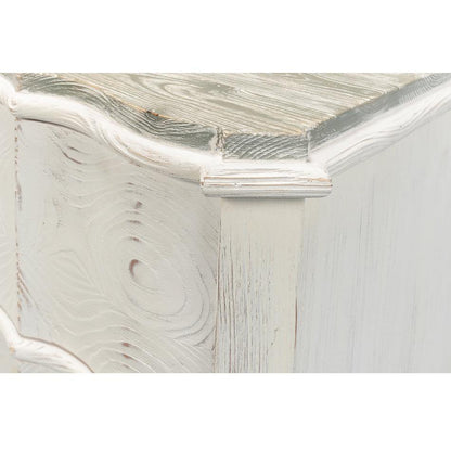 Table de chevet blanche à 3 tiroirs Moonlight