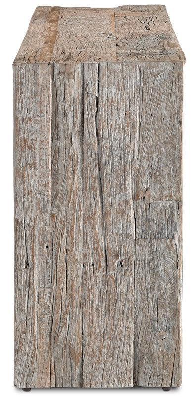 Table console en bois récupéré côtier naturel