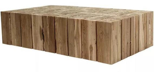 Table basse Prism en bois de teck naturel