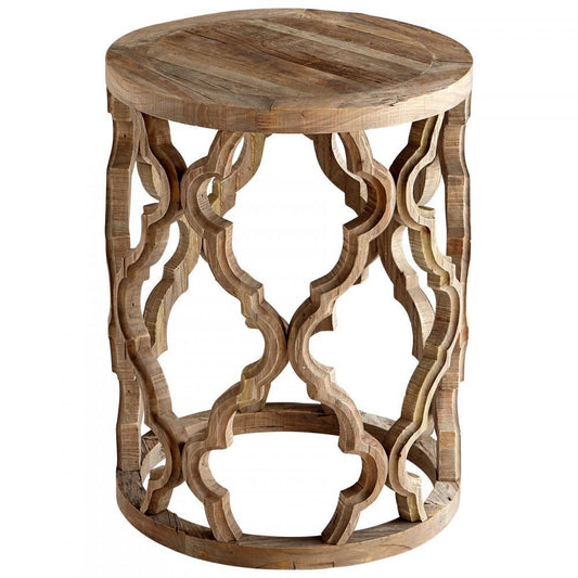 Table d'appoint en bois naturel à quatre feuilles