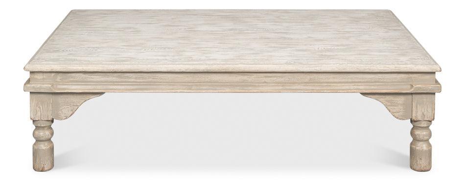 Table basse surdimensionnée en gris délavé