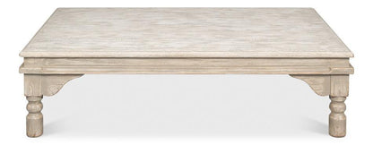 Table basse surdimensionnée en gris délavé