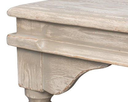 Table basse surdimensionnée en gris délavé