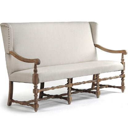 Banc à dossier haut Provence Chic