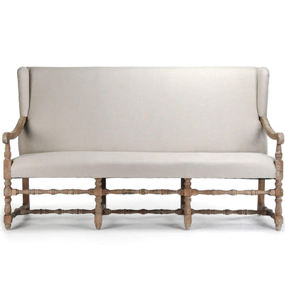 Banc à dossier haut Provence Chic