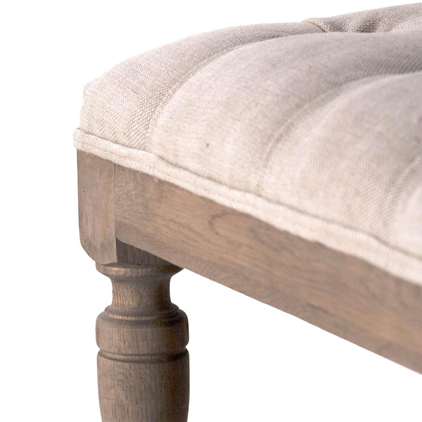 Pouf carré capitonné Provence