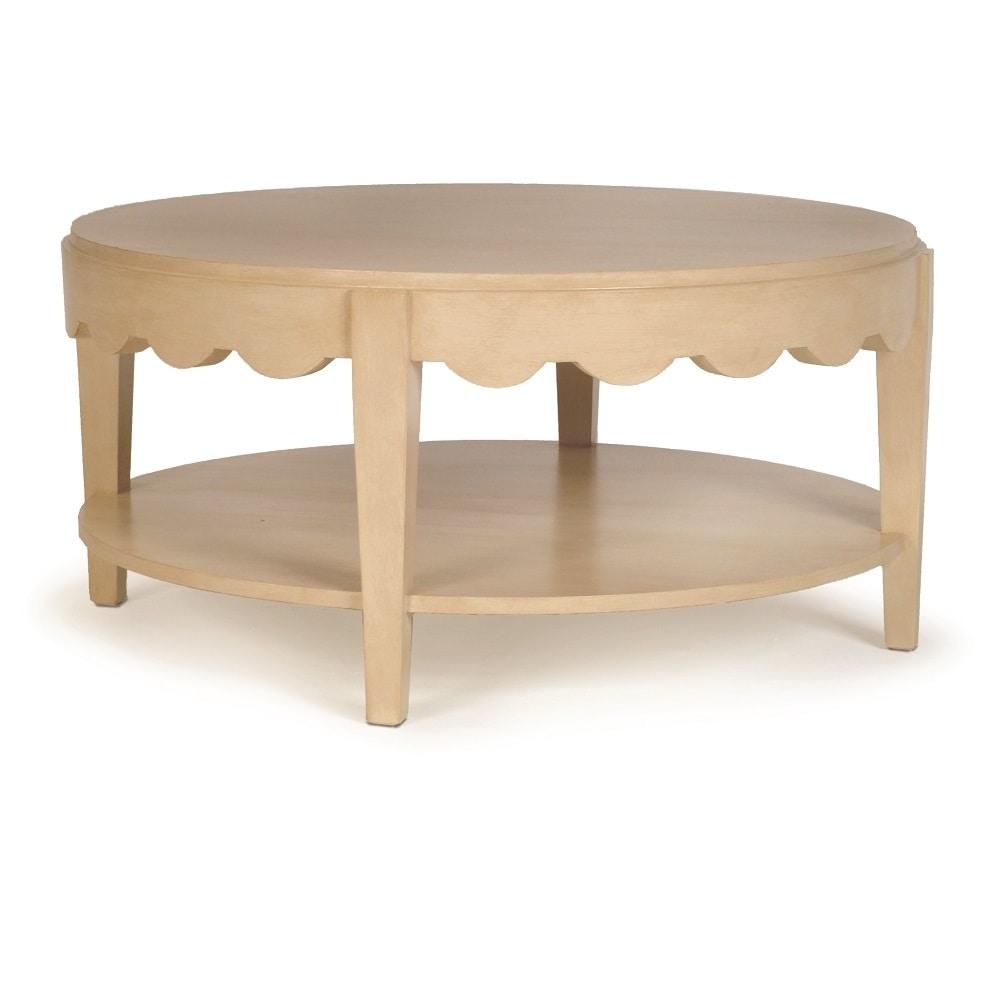 Table basse en bois festonné Liza