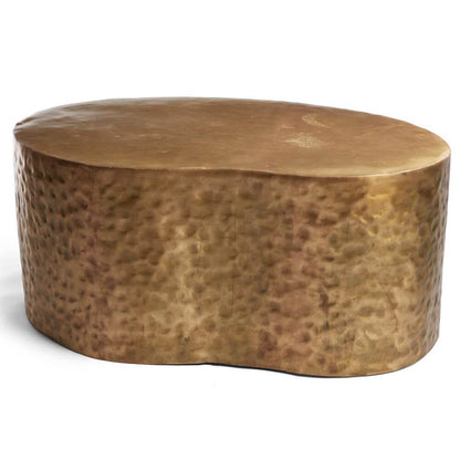 Table basse en laiton sculpté