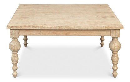 Table basse à pieds tournés Sienna
