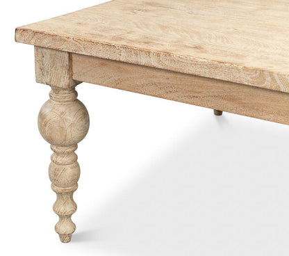 Table basse à pieds tournés Sienna