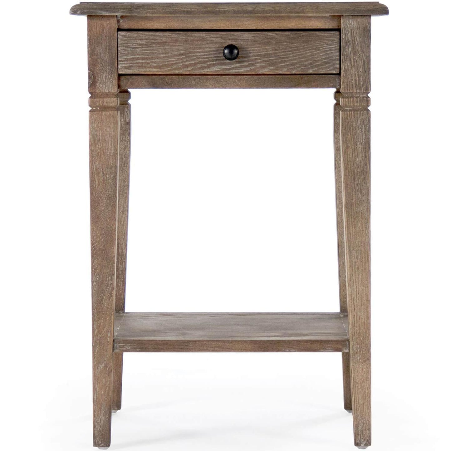 Table d'appoint française en bois patiné