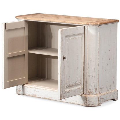 Buffet Cottage Chic avec plateau en bois